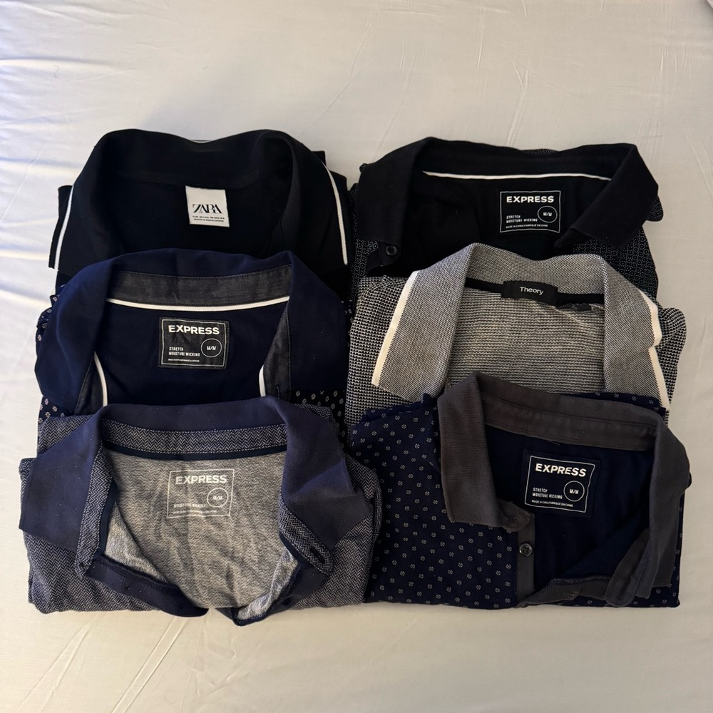Men's Polo Shirts Bundle - Size Medium